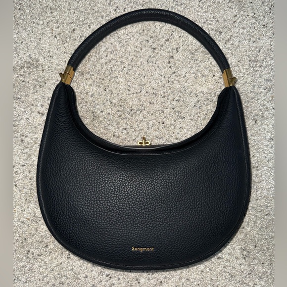 Songmont Black Leather Hobo Bag - Picture 4 of 7